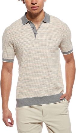 Raffi Silk-Blend Stitch Polo Sweater