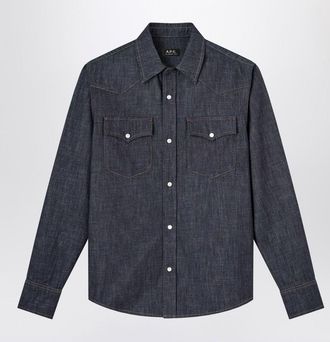 A.P.C. A. P.C. Indigo Denim Western Shirt
