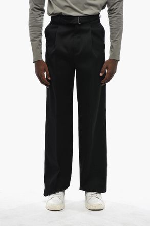 Lanvin Pantaloni A una Pince in Lana con Cintura Lanvin