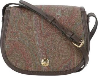 Etro Tassen, Dames, Bruin, ONE Size, Katoen, Pegaso Schoudertas