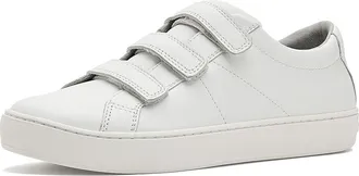 L.L.Bean Eco Bay Leather Triple Velcro Sneakers Womens Shoes White : 7.5 B - Medium, Suede