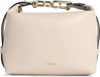 Furla Mini-Schultertasche Tonie aus Lear in Elfenbein
