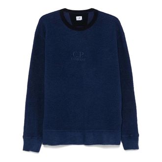 C.P. Company C.p. Company, Heren, Sweatshirts & Hoodies, Blauw, Maat: M Katoen