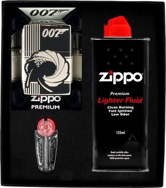 OEM Set De Regalo De Encendedor Zippo James Bond Black Ice N.&deg; 1