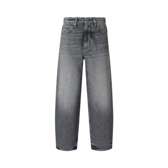 Pinko Vaqueros de corte holgado - Jeans - Mujer - Gris - W29