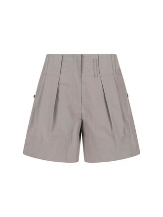 Low Classic Dark Grey Mid-Rise Tailored Shorts