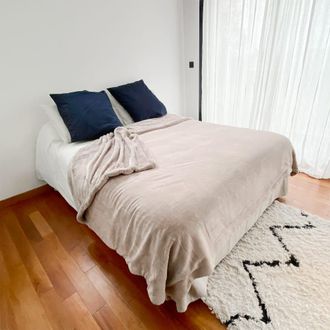 Le Comptoir de la Plage Manta polar Cozy beige topo 220x240cm