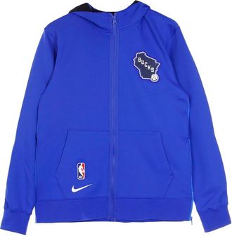 Nike Lichtgewicht Hoodie met Ritssluiting Showtime Editie - Heren - Sportshirts - Blauw - XL - Polyester - Fitness