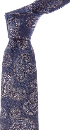 Etro Blue Paisley Silk Tie
