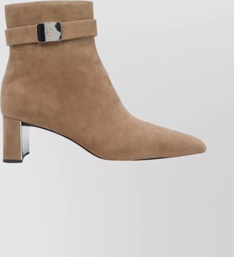 Tory Burch georgia suede ankle boots with block heel