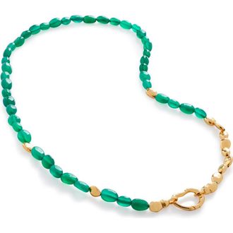 Monica Vinader Rio Beaded Necklace in 18Ct Gold Vermeil On Sterling at Nordstrom