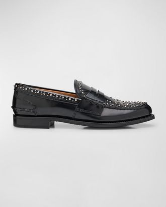 Churchs Pembrey Studded Leather Penny Loafers
