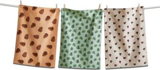 Tag Warm Wishes Multicolor Cotton Dishtowel Set of 3 in Multicolored at Nordstrom