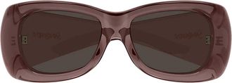 Saint Laurent Sunglasses Sl 901 Howl 016 Red/Brown Unisex