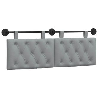 vidaXL Cabecero Colgante Gris Claro Tela Vidaxl
