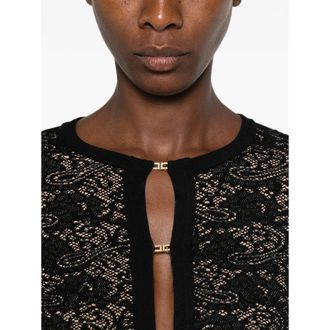 Elisabetta Franchi Lace Pattern Sweater - Black