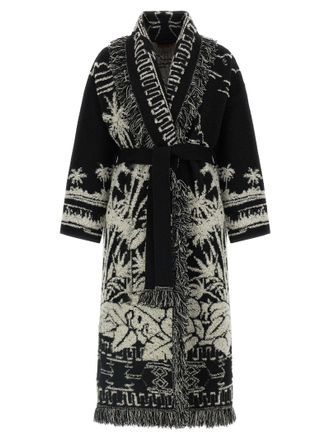 Alanui Palm Grove Tales Coats And Trench Coats White/Black