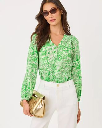 Lilly Pulitzer Elsa Silk Top