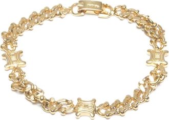 Celine Bracciale a catena Triomphe anni 90 - Oro