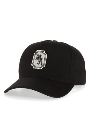 Amiri MA Stamp Baseball Cap in Black at Nordstrom