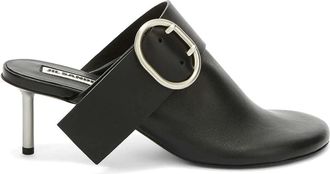 Jil Sander Stijlvolle Muiltjes - Dames - Muiltjes - Zwart - 37 EU - Leer - Schoenen