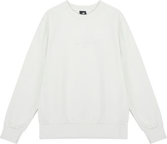 New Balance Solid Color Round Neck Sports Pullover White AMT21555-IV