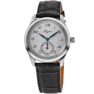 Longines Master Collection Automatic 38.5mm Silver Dial Leather Strap Mens Watch L2.843.4.73.2
