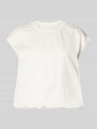 Jake*s Relaxed Fit Blusenshirt mit Kapp&auml;rmeln in Beige, Gr&ouml;&szlig;e 40