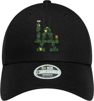 New Era 9Forty Verstelbare Los Angeles Dodgers Floral - Dames - Petten - Zwart - ONE Size - Katoen - Accessoires