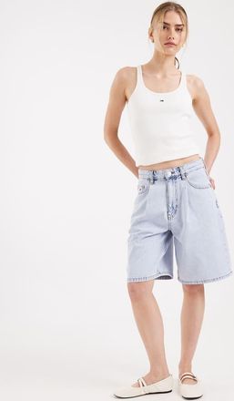 Tommy Jeans Charlie - Pantaloncini di jeans lavaggio blu chiaro