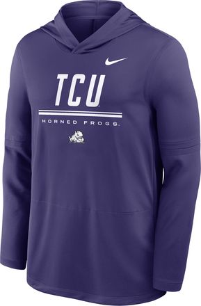 Nike TCU Sideline Nike Mens Dri-FIT College Long-Sleeve Hooded Top in Purple | IV7919-566