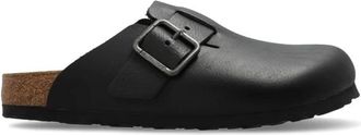 Birkenstock Boston Wire Buckle slides - Heren - Slip ons - Zwart - 44 EU - Leer - Schoenen