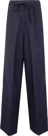 Avi&ugrave; Embroidered Viscose Linen Trousers