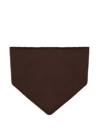 Yves Salomon cashmere knit bandana - women - Cashmere - One Size - Brown