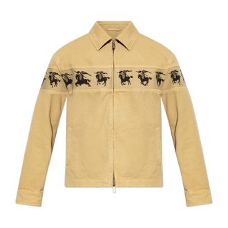 Burberry Light Jackets, male, Beige, Size: M Tanners Jacket