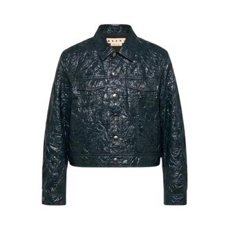 Marni Jacket - female - Marni - Leather Jackets - Green - XL - Jackets