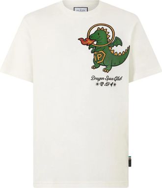 Philipp Plein Camiseta Cuello Redondo Ss Dragon - Tops - Hombre - Beige - 2XL