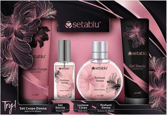 Trade Shop Trade Shop - 4pc El Juego De Regalos Del Cuerpo De Las Mujeres Con Gel De Ducha Persistente Fragancia Fragancia Perfumes Loci&oacute;n