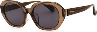 Max Mara MM0151-K 48A Shiny Dark Brown/Smoke