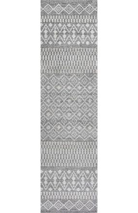 Jonathan Y Designs Ifrane Berber Geometric Stripe Area Rug in Gray/cream at Nordstrom, Size 3Ft 0In X 5Ft 0In