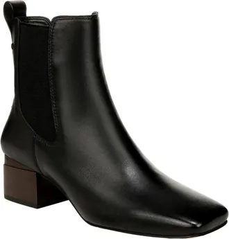 Franco Sarto Waxton H7349L2001 Boot Womens Black Leather Chelsea Bootie LION1054