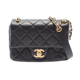 Chanel Pre-owned Leren Schoudertas - Dames - Pre-owned - Zwart - Maat: ONE Size Leer