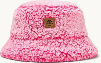 Turtle Fur Stomp Fleece Bucket Hat in Luscious Pink at Nordstrom