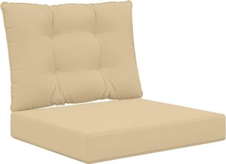 vidaXL Coj&iacute;n Para Sof&aacute; De Exterior Tela Beige 60 X 50,5 Cm Vidaxl