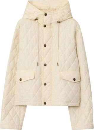 Burberry Gewatteerd Jack - Dames - Winterjassen - Beige - M - Katoen - Jassen