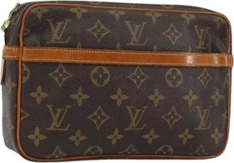 Louis Vuitton Pre-owned Clutches, female, Brown, Size: ONE SIZE Pre-owned Vintage Clutch