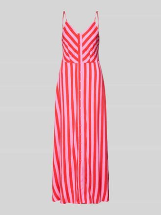 Vero Moda Maxikleid aus Viskose mit Knopfleiste Modell SAVANNA in Pink, Gr&ouml;&szlig;e 34