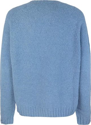 Max Mara Womens Jumper Ghiacci Azzurra Alpaca-Blend Cascade Blue Alpaca (vicugna Pacos) Jumpers Sweater