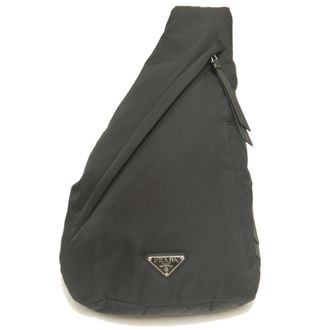 Prada Black Nero Nylon Shoulder Bag Sling Bag (Pre-Owned)