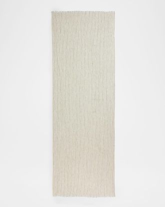 Brunello Cucinelli Sparkling Striped Linen-Blend Scarf